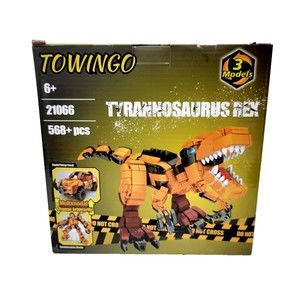 Towingo T Rex Dinosaur Building Block Set 3 in 1 Models 568+ Pieces NEW Sealed